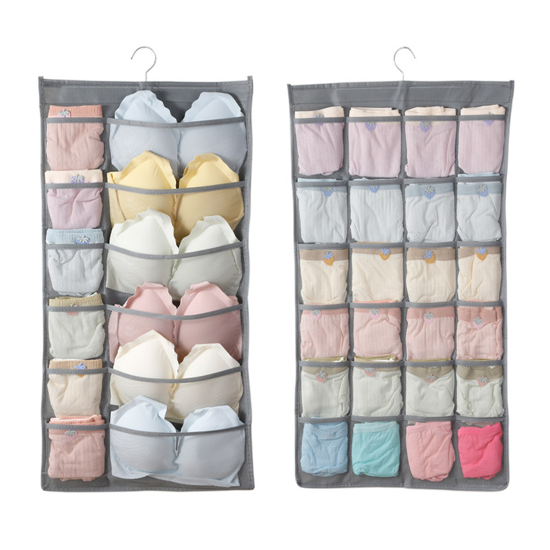 袜子收纳神器宿舍衣柜内衣内裤挂袋悬挂式网兜床头床边整理置物袋,淘宝优惠券,粉丝福利购,淘宝优惠卷