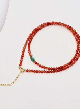 新中式南红玛瑙国风项链