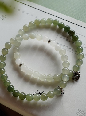 天然和田玉渐变手串复古风手链