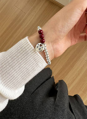 通体925纯银平安锁好运手链