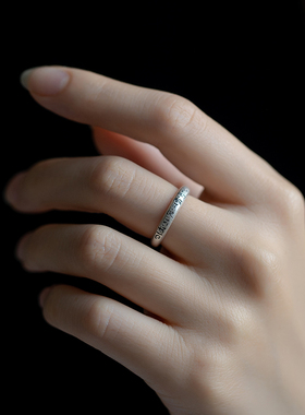 925纯足银情侣男女复古风戒指