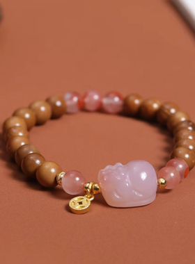 新中式库克南红貔貅手串