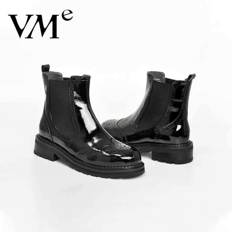 VME/舞魅2024新款时装靴切尔西靴女靴套筒时尚女短靴马丁靴