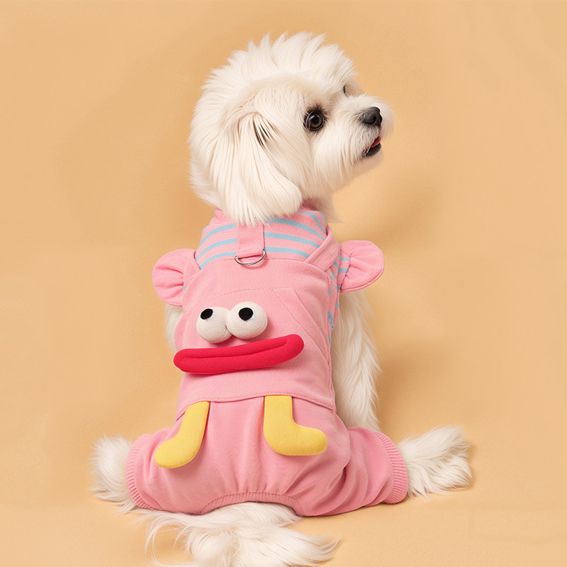 狗狗衣服春夏新款可牵引小怪兽四脚背带裤宠物比熊泰迪防掉毛服装,淘宝优惠券,粉丝福利购,淘宝优惠卷