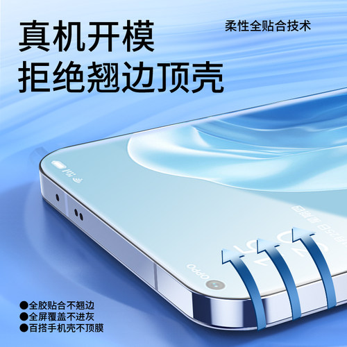 适用opporeno7手机膜reno7pro5g钢化水凝膜oppo全屏oppereno7se新年版opρoreno75g软膜rone全包opporneo新款 - 图0