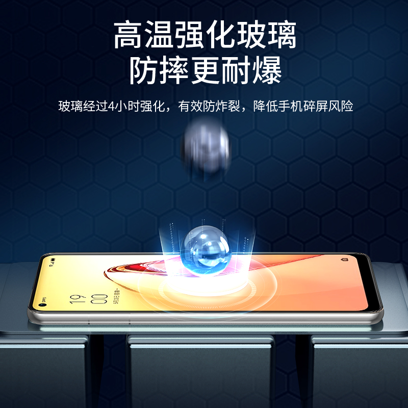 适用opporeno8钢化膜reno8pro手机膜oppo全屏opporneo85g+opponeno8新款poreno保护opp0pp0pporeno十opporone - 图0