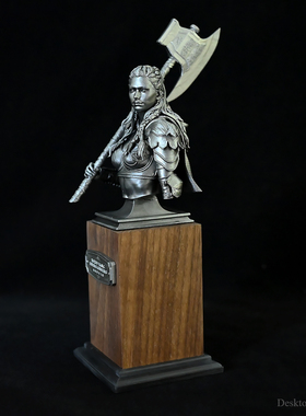 龙飞兔舞 全高210MM 家居桌面饰品摆件 维京女将胸像 LTCP-462/