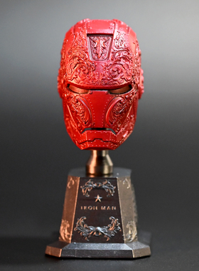 龙飞兔舞 100MM家居办公摆件 树脂饰品 艺术铁面侠头盔LTCP-175