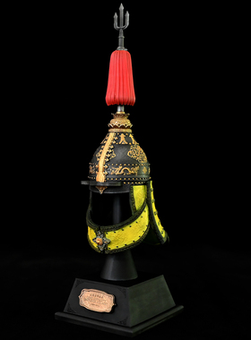 龙飞兔舞218MM家居装饰办公树脂摆件 大清皇室金龙头盔LTCP-264