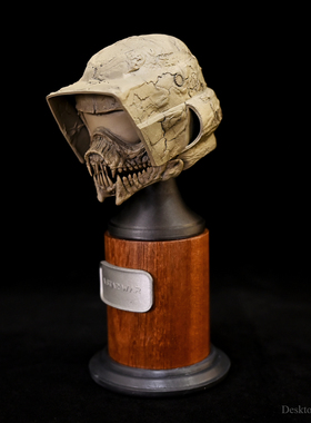 龙飞兔舞 桌面摆件160MM  帝国恶魔头盔摆件 树脂摆件LTCP-438/3D