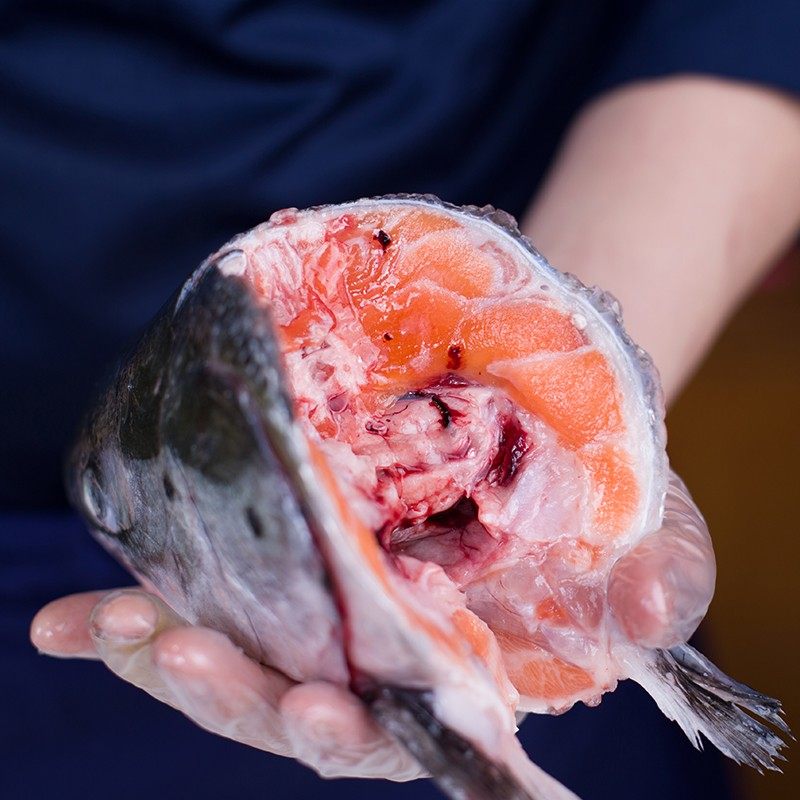 三文鱼头新鲜三文鱼骨鱼排日料炖汤现杀边角料冷冻整条顺丰包邮,淘宝优惠券,粉丝福利购,淘宝优惠卷