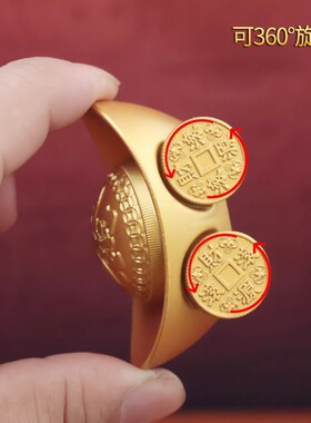 沙金仿真元宝财源滚滚摆件