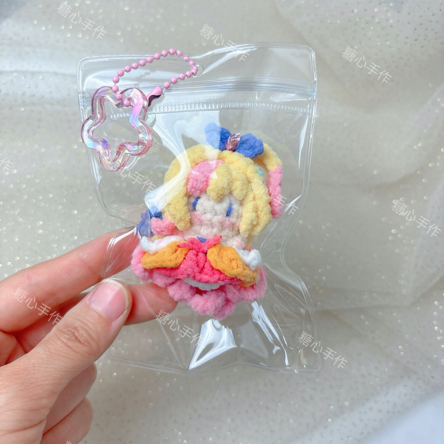 英雄联盟玩偶英雄联盟LOL星之守护者萨勒芬妮软糖钩织成品钥匙扣玩偶手办礼物