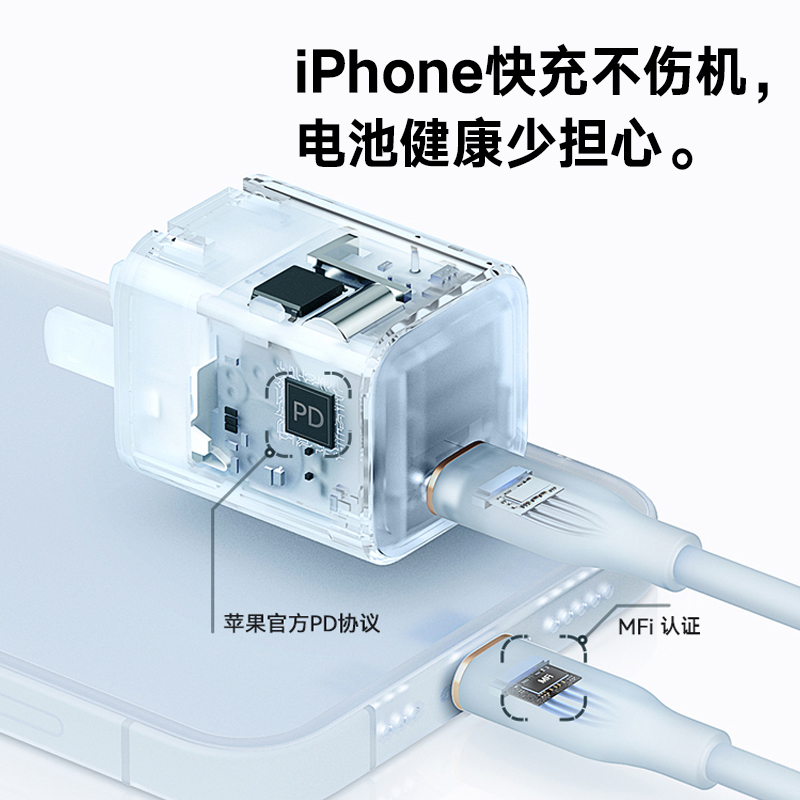 【阿里官方自营】Anker安克安芯充Pro适配苹果充电器头30W氮化镓快充头iPhone14/ipad手机充电器苹果13/12pro-图1