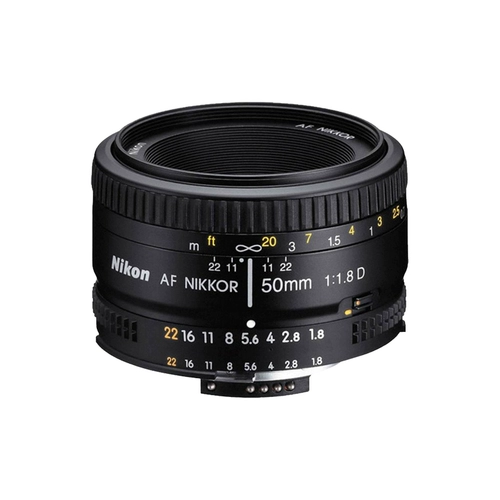 Объектив Nikon с фиксированным фокусным расстоянием AF 50mm f1.8D для зеркальных фотокамер портретная/натюрмортная фотография