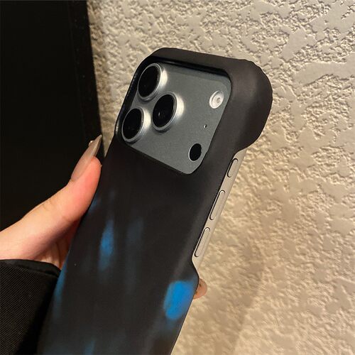 温感变色适用苹果17手机壳opporeno15简约vivos50华为pura80纯色mate70黑变蓝小米14创意红米k90荣耀x70i硬壳 - 图1