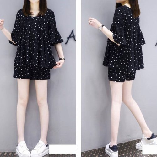 亏本冲量淘宝特价版厂家清仓限时抢购夏天休闲套装女装秒杀胖mm显 - 图1