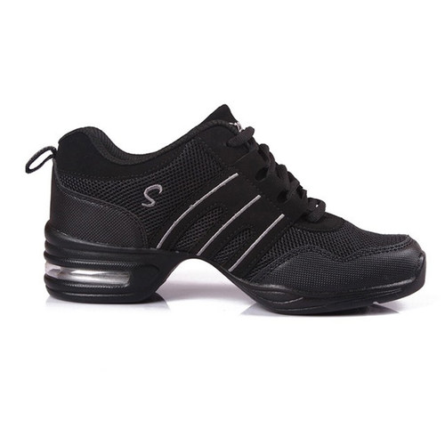 Mesh dance Shoes Woman jazz Modern Soft Outsole Dance Sneake - 图1