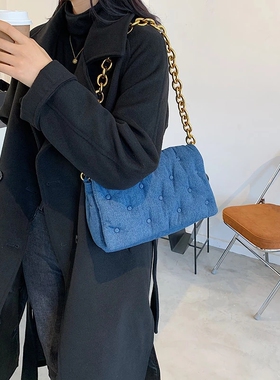 Chain PU Leather Underarm Bag for Women 2021 Branded nding B