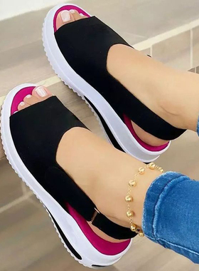 Fashion Shoes Women Platform Sandals Stch Fabric Summer Wome
