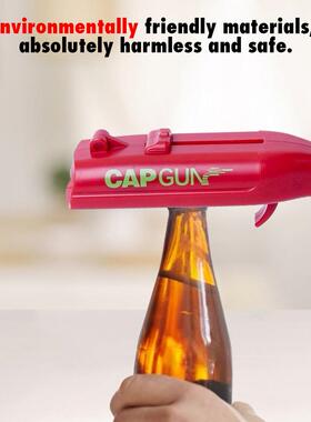 Portable Cap Gun Creative Flying Cap Launcher Bottle Beer Op