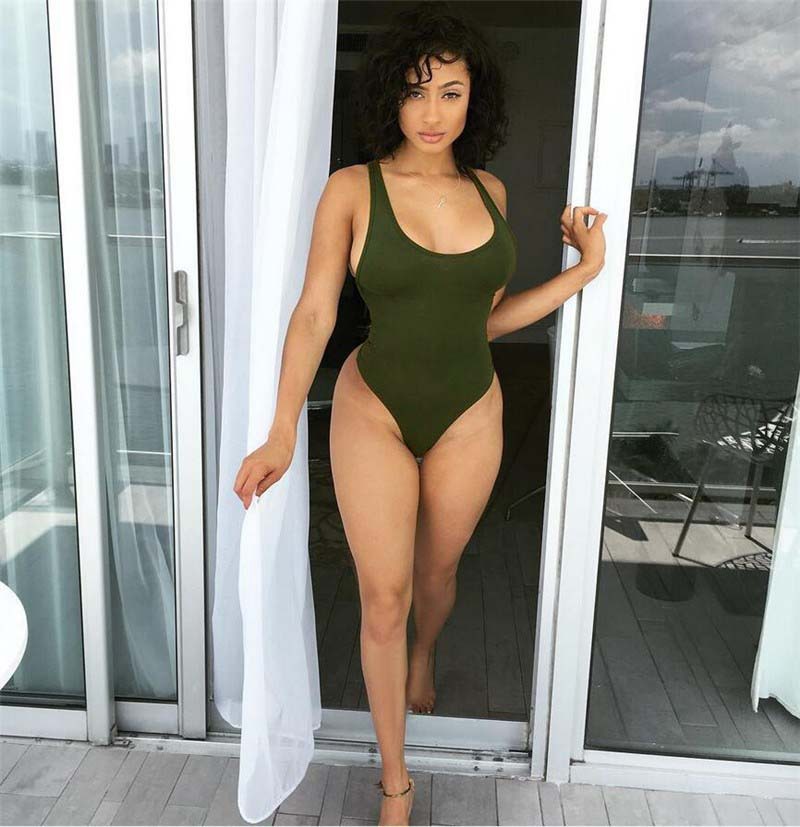 BKLD Women Bodysuit Jumpsuit Swimsuit One Piece Swimwear Be-图0