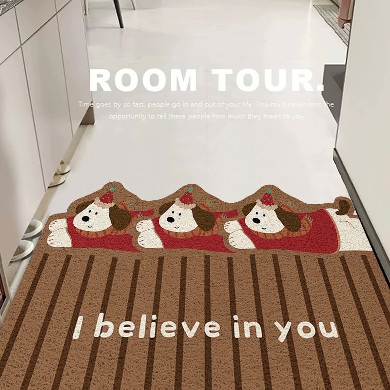 卡通入户门地垫丝圈进门玄关脚垫刮沙蹭泥地毯大门口除尘耐脏门垫,淘宝优惠券,粉丝福利购,淘宝优惠卷