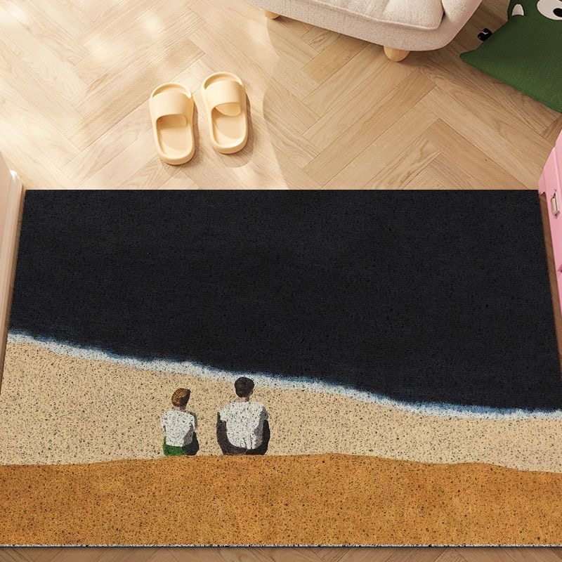 治愈系复古油画卡通入户门地垫丝圈地毯门垫进门口除尘防滑脚垫子,淘宝优惠券,粉丝福利购,淘宝优惠卷