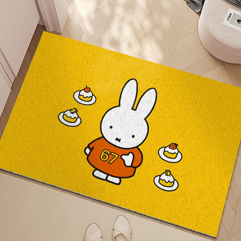 可爱米菲兔入户门丝圈地垫玄关进门口除尘防滑耐磨脚垫可裁剪门垫,淘宝优惠券,粉丝福利购,淘宝优惠卷