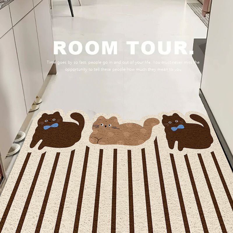 卡通入户门地垫丝圈进门玄关脚垫刮沙蹭泥地毯大门口除尘耐脏门垫,淘宝优惠券,粉丝福利购,淘宝优惠卷