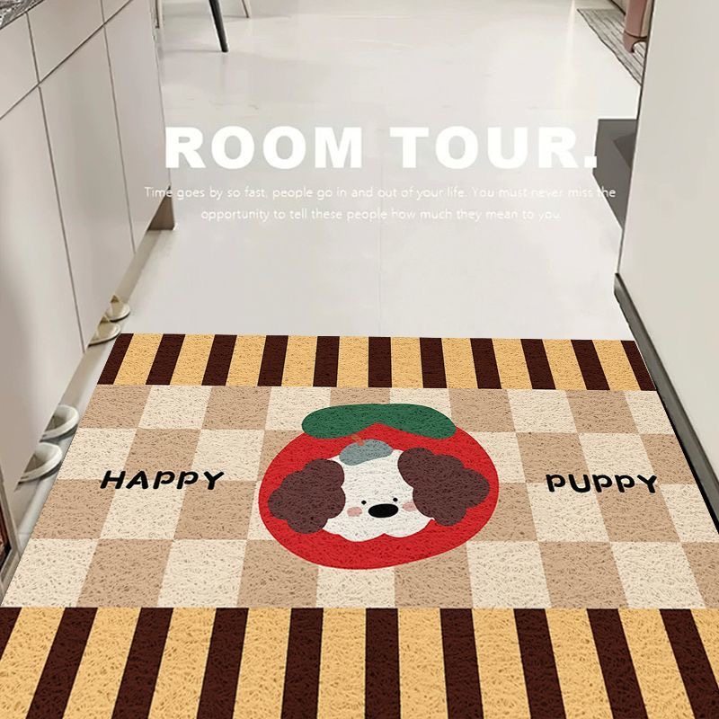 卡通入户门地垫丝圈进门玄关脚垫刮沙蹭泥地毯大门口除尘耐脏门垫,淘宝优惠券,粉丝福利购,淘宝优惠卷