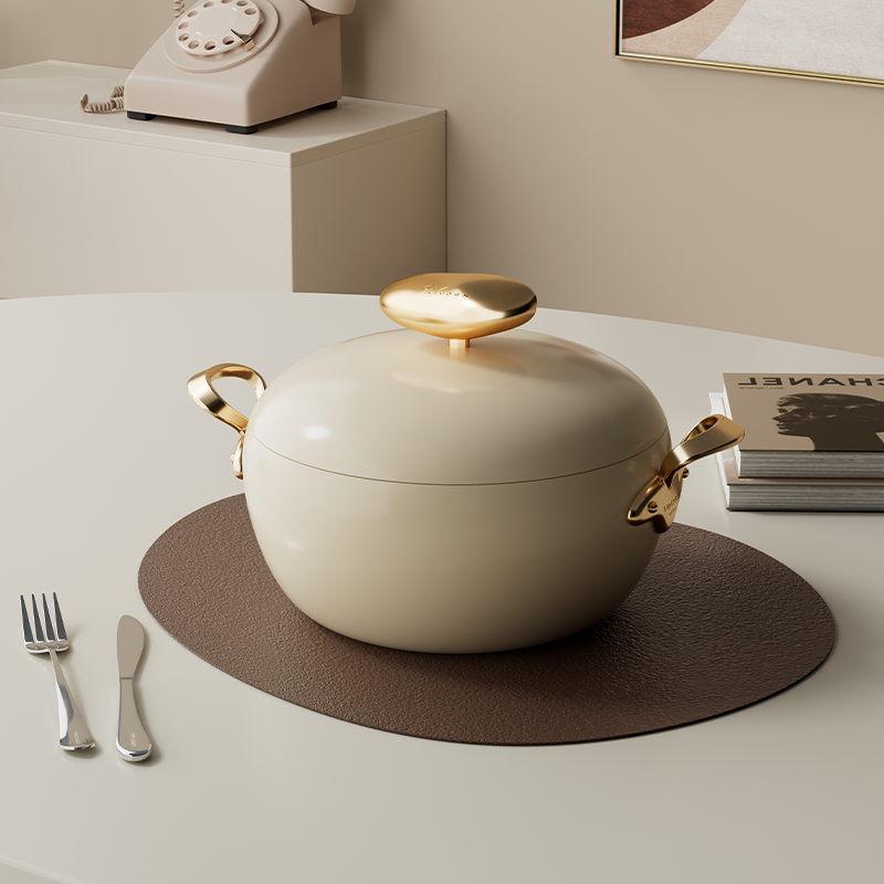 velosan温仑山聚财汤锅家用陶瓷不粘电磁炉燃气灶炖煲肉煮面锅