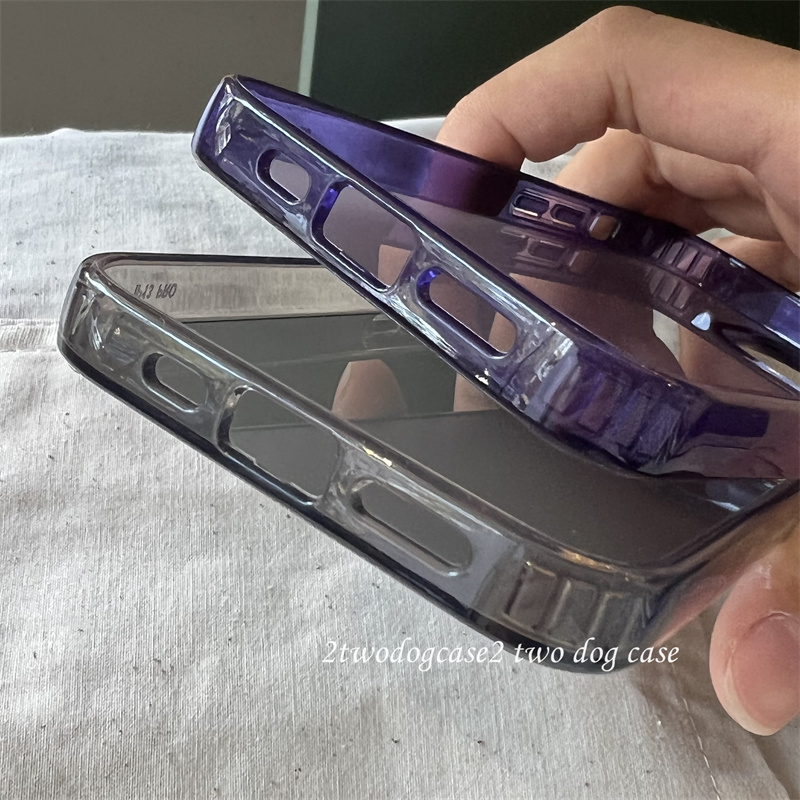 15/16pro16plus石墨灰黑酷黑防油12/13/14promax11耐脏磨砂亚克力透黑软边中性百搭xr7pSE2暗紫色新款手机壳 - 图1