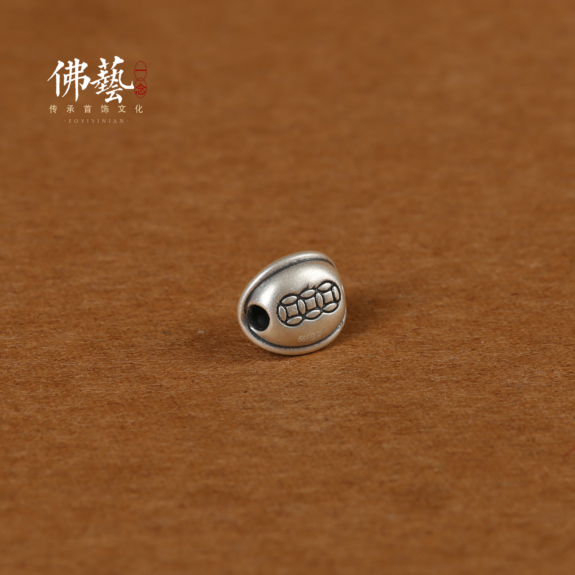 999足银富甲一方纯银配件龟甲背云女手链手绳项链隔珠diy配饰挂件,淘宝优惠券,粉丝福利购,淘宝优惠卷