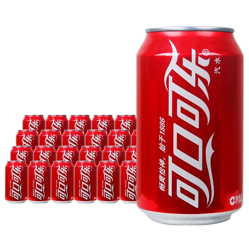 可口可乐330ml*24罐柠檬味汽水易拉罐碳酸饮料整箱雪碧特价可批-图0