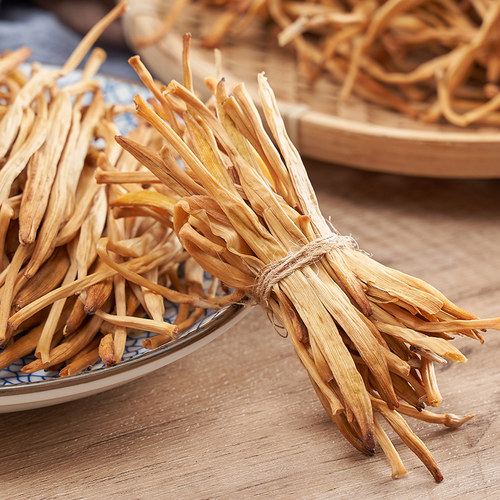 干黄花菜新货采摘无硫金针菜500g火锅煲汤农家自晒黄花菜干货特产-图0