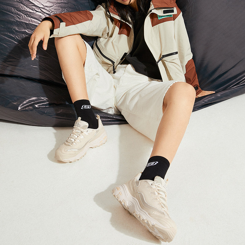 skechers官方旗舰店珠珠熊秋冬女鞋 斯凯奇维岚板鞋/休闲鞋