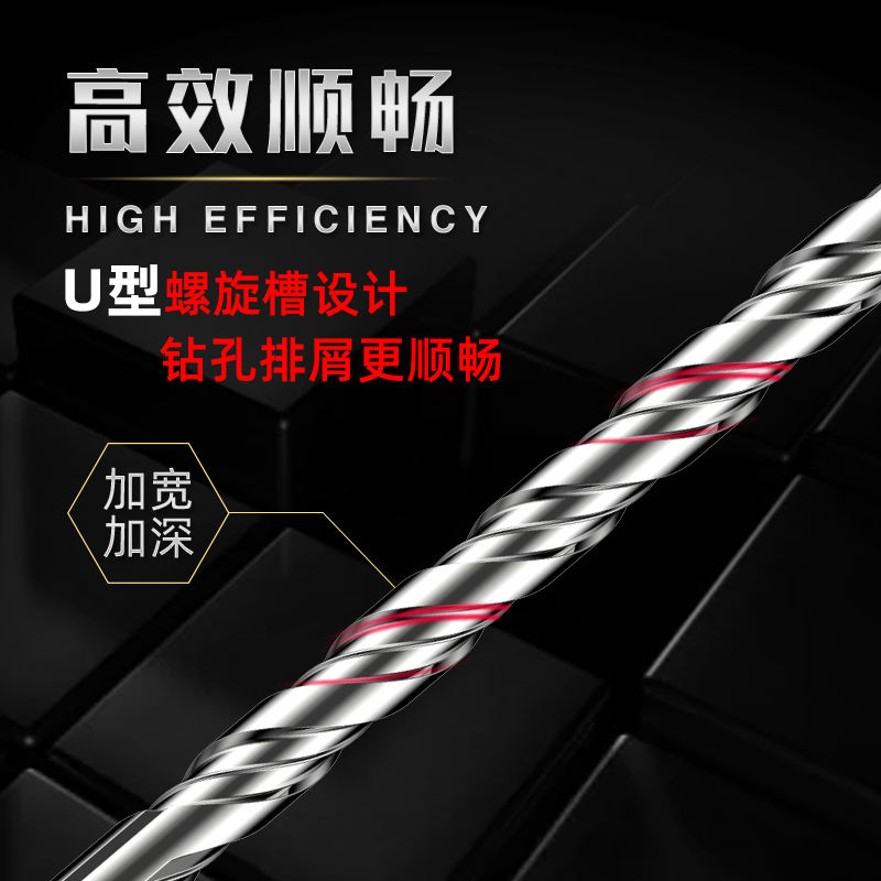 威武冲击钻头电锤打墙混凝土穿墙方柄开槽四坑打孔电转头电镐凿子,淘宝优惠券,粉丝福利购,淘宝优惠卷