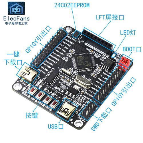 STM32F103RCT6单片机开发板模块 学习核统板 带串口下载 - 图0