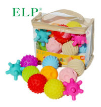 Baby feeling integrated touch-aware hand grip ball toy training ball baby massage soft rubber ball wave ball can