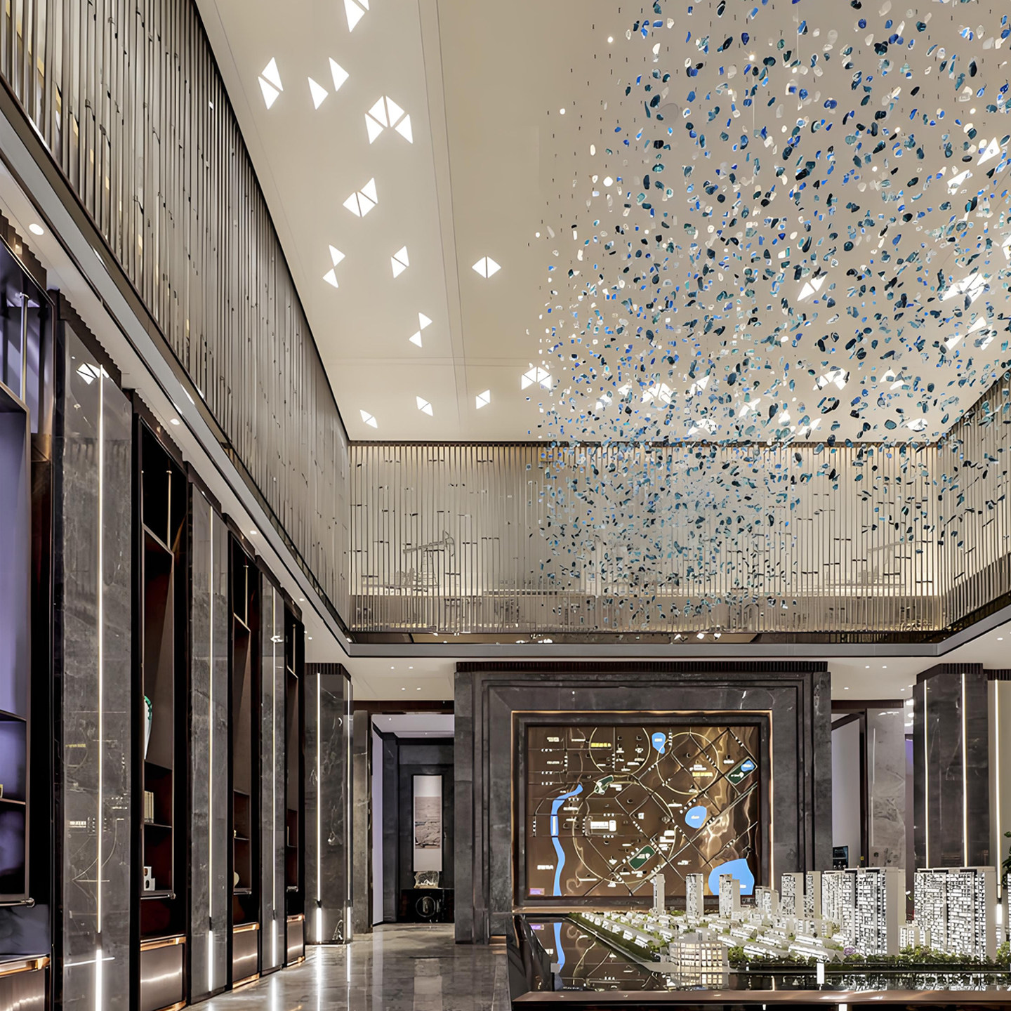 来图定制酒店大堂琉璃石头吊饰灯宴会厅会所灯具售楼部沙盘灯饰,淘宝优惠券,粉丝福利购,淘宝优惠卷