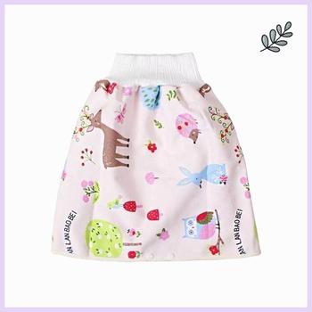 Period pad waterproof and leak-proof diaper skirt ສິ້ນຂອງເດັກນ້ອຍ ຜ້າອ້ອມເດັກນ້ອຍ ຜ້າອ້ອມຜ້າອ້ອມ summer ຝ້າຍຕ້ານການຮົ່ວໄຫຼຂອງປອມ
