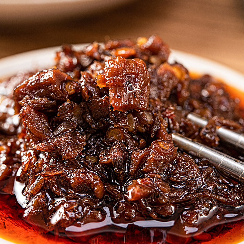 正宗牛肉酱香菇酱香辣拌饭下饭酱辣椒酱瓶装调味品辣酱蘸酱6瓶装-图3