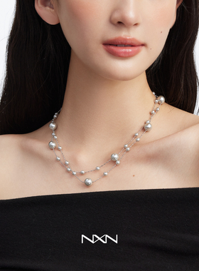 长款叠戴满天星珍珠项链女2025新款毛衣链秋冬大气高档高级感配饰