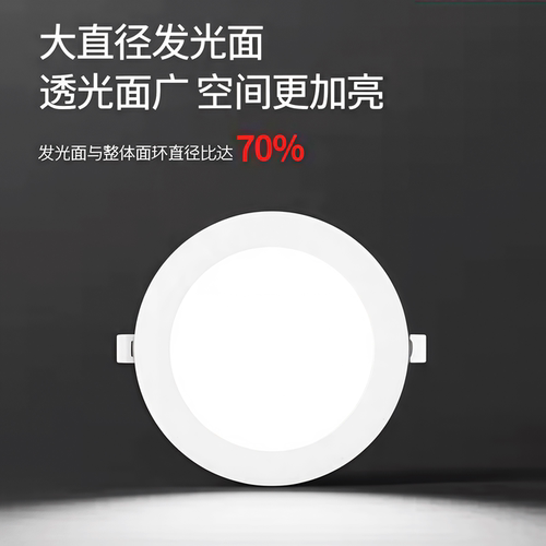led筒灯嵌入式开孔4寸6寸商用照明孔灯12W孔灯15公分18w24W天花灯 - 图3