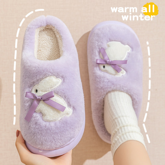 踩屎感棉拖鞋女士2025新款秋冬季室内家居毛毛绒保暖防滑月子棉拖