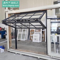 Tonbirch custom aluminum alloy tempered glass folding floor doors and windows up and down valgus milk tea laid restaurant shops