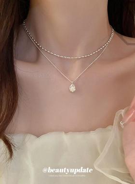 秋冬毛衣搭配项炼轻奢小众2024新款爆款锁骨炼高级感新娘婚纱礼服