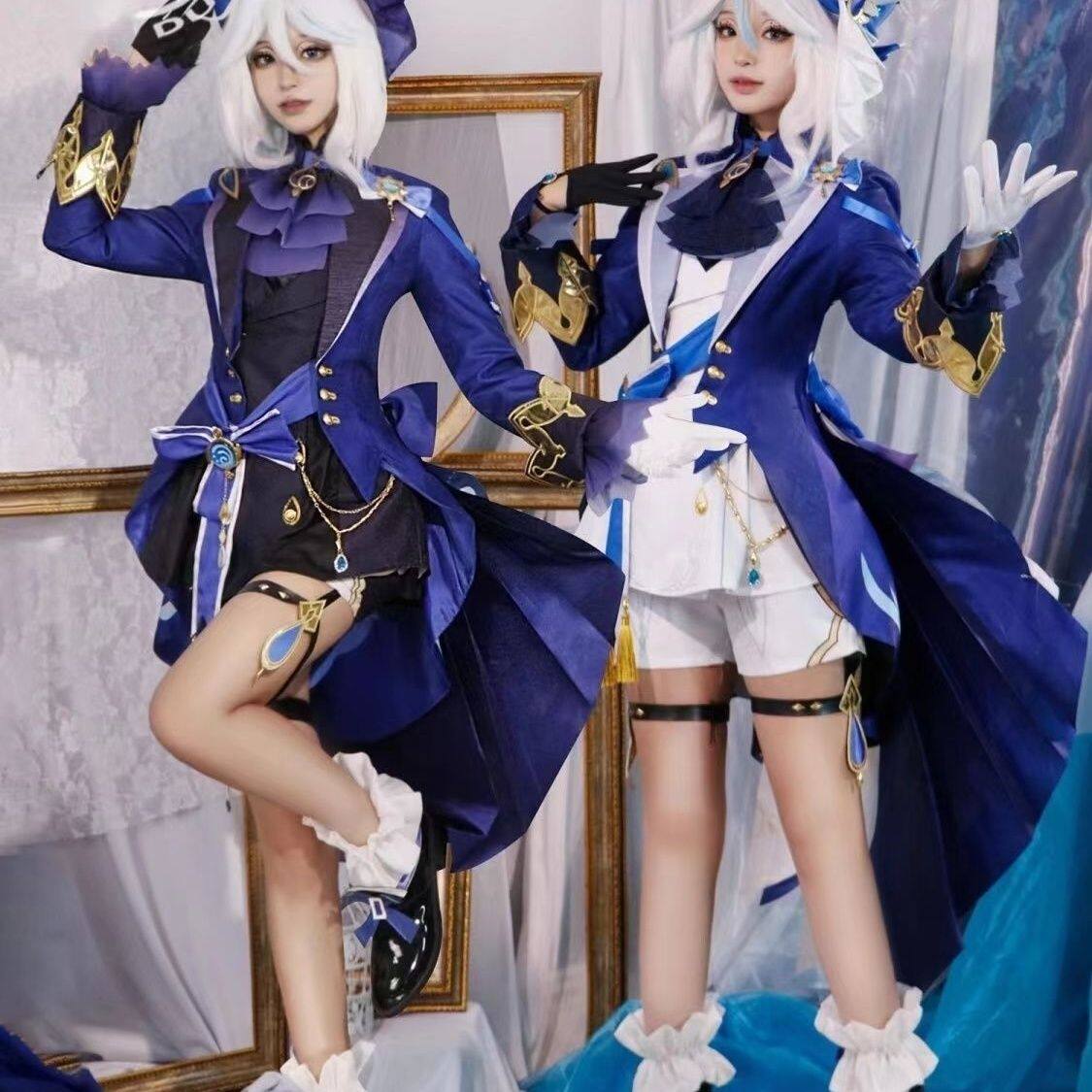 原神cos服芙卡洛斯枫丹水神芙宁娜cosplay服装二次元女装全套c服