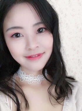 脖饰弹力锁骨链遮颈纹黑白简约蕾丝颈带高颜值贴肤个性清纯脖链